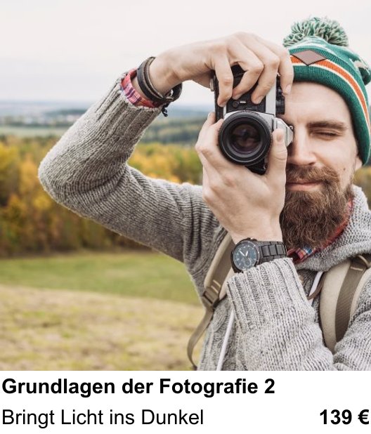 Bringt Licht ins Dunkel – Fotokurs Belichtung und Licht gezielt einsetzen in Bremen