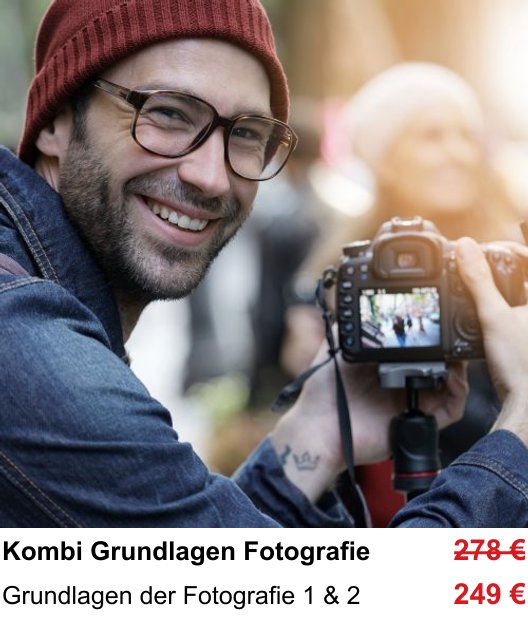 Grundlagen der Fotografie 1 & 2 – Fotokurs Von der Programmautomatik zur manuellen Kamera in Bremen