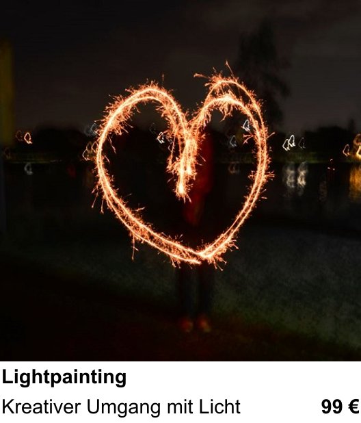 Kreativer Umgang mit Licht – Fotokurs Lightpainting in Bremen