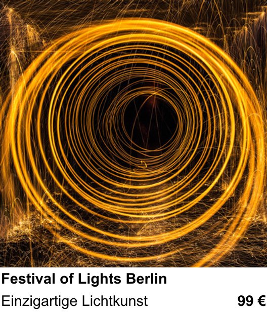 Motivorientierter Fotoworkshop mit dem Thema Festivallichter fotografisch festhalten: Einzigartige Lichtkunst