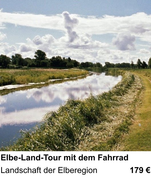 Motivorientierter Fotoworkshop mit dem Thema Elbe-Land-Tour mit dem Fahrrad: Landschaft der Elberegion