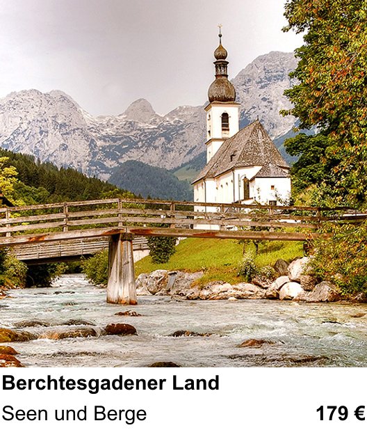 Motivorientierter Fotoworkshop mit dem Thema Berchtesgadener Land: Seen und Berge