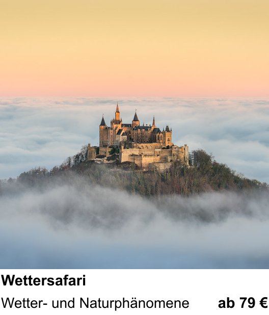 Motivorientierter Fotoworkshop mit dem Thema Wettersafari: Wetter- und Naturphänomene